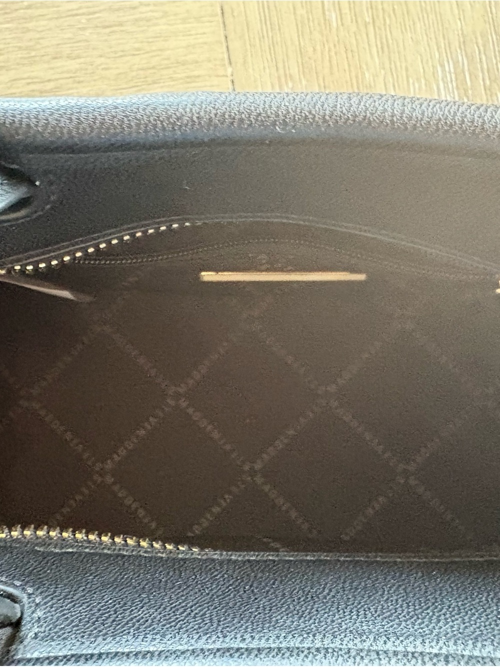 Steve Madden Black Quilted Top-Handle Satchel with Gold Logo - Picture 7 of 9